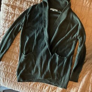 LOFT Deep Green Cardigan Sweater